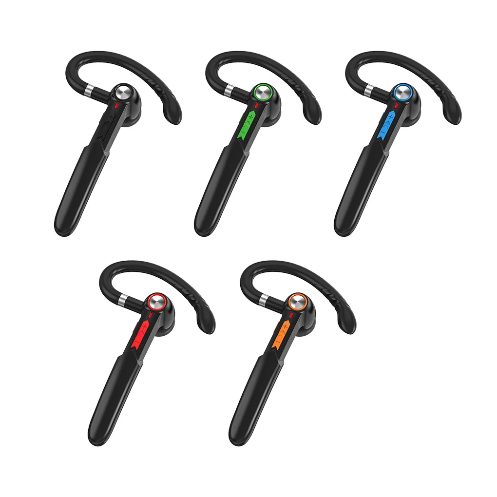 1x TWS Wireless Earphone Bluetooth-compatible Voice Control Headset Portable Headphone with Microphone Black Green