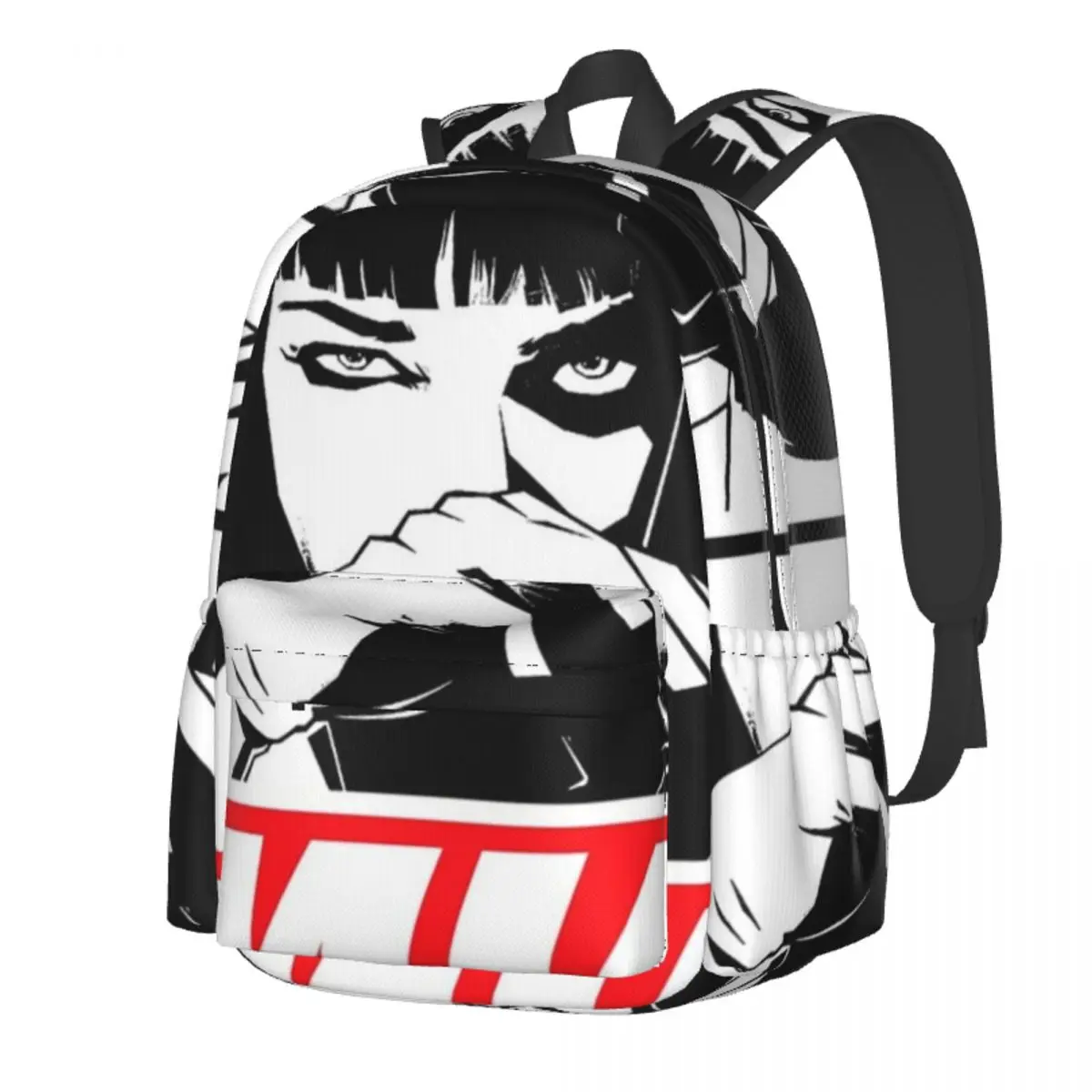 

Pulp Fiction Mia Wallace Backpack Quentin Tarantino Male Polyester Travel Backpacks Durable Cute High School Bags Rucksack