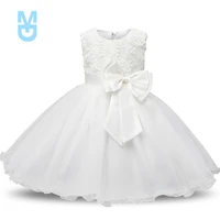 new baby girls white baptism dress born princess 1 year birthday party dress toddler christening gown dresses for girls 12 24m