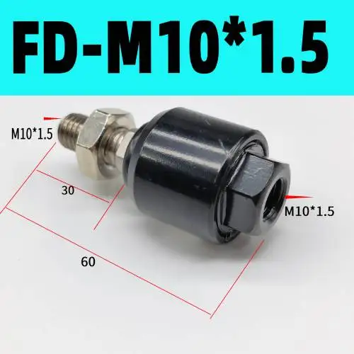 

Поворотный универсальный плавающий шарнир F-M4X0.7M5/M6/M8-1.25 12M14M16M18M20X150F Разъем Детали пневматического воздушного цилиндра