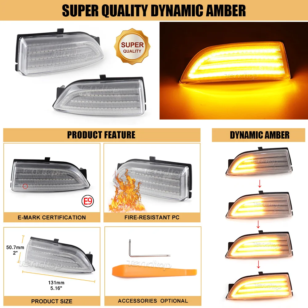 

Для Ford Ranger T6 2012-2019 Raptor Wildtrak Everest 2015-2019 динамический указатель поворота зеркало боковой повторитель лампа поворота автомобиля