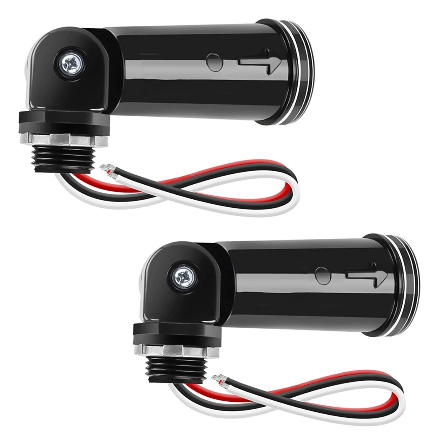

2 Pack Photoelectric Switch, Photoelectric Sensor Switch Outdoor IP65 Dusk to Dawn Dusk Lighting Control