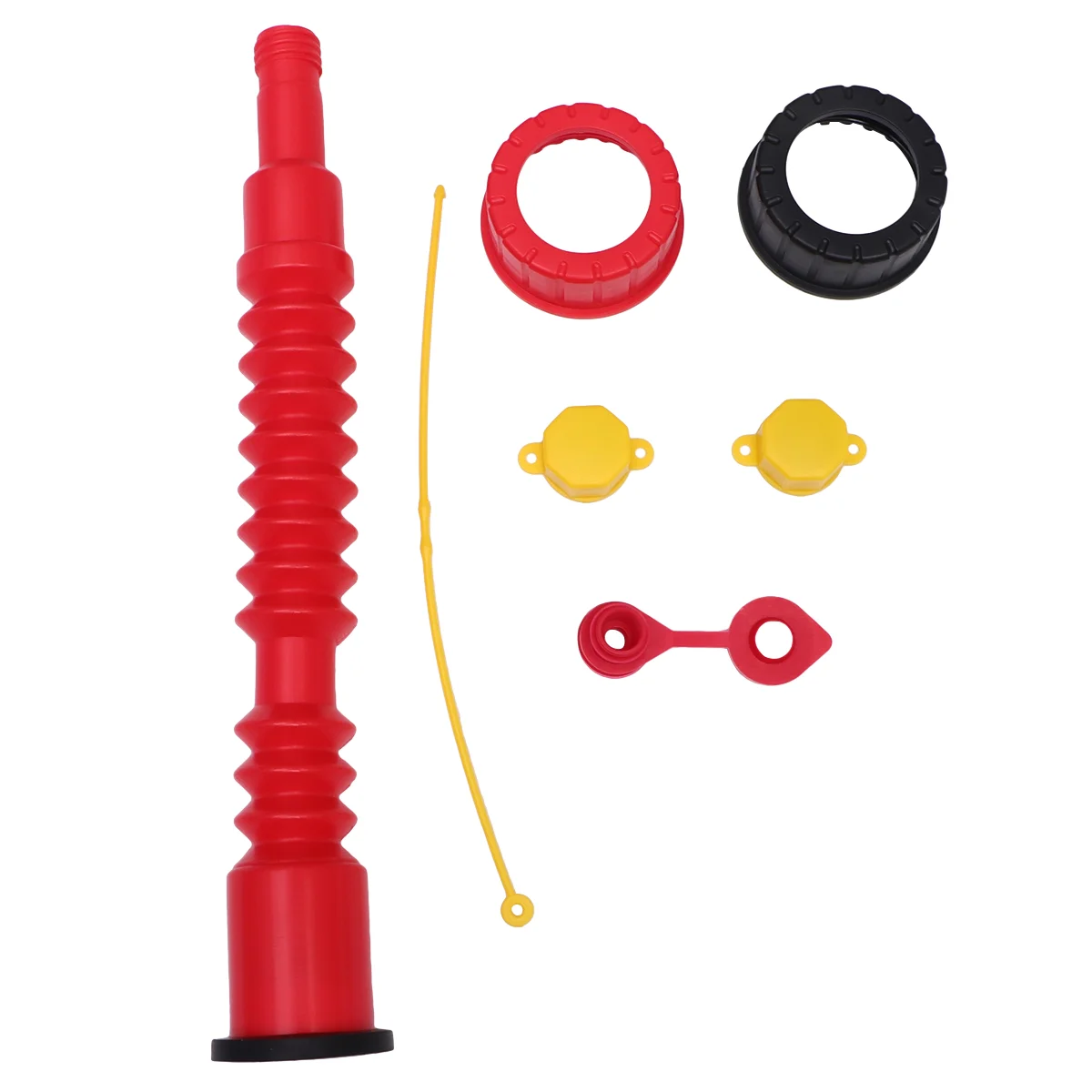 

1 Set of Fuel Tank Nozzle Parts Change Venting Strainer Net Long Fuel Tank Nozzle with Strainer (Red)