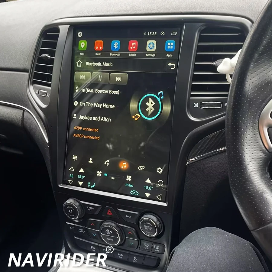 256 ГБ Android 14 IPS экран Тесла стиль автомобильное радио GPS навигация для JEEP Grand Cherokee