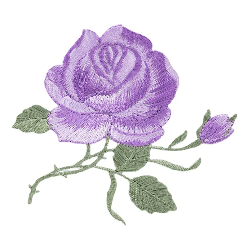 20 шт./упак. 9 цветов лепестков роз вышитая кружевная одежда с нашивками. Наклейки