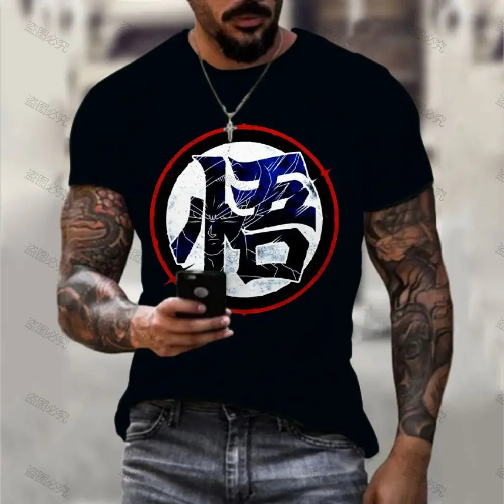 

Children's T-shirt Short Sleeve Harajuku Shirt Men High Street Anime Oversized 6XL Essentials Goku Vegeta Crew Neck Hip Hop 2022
