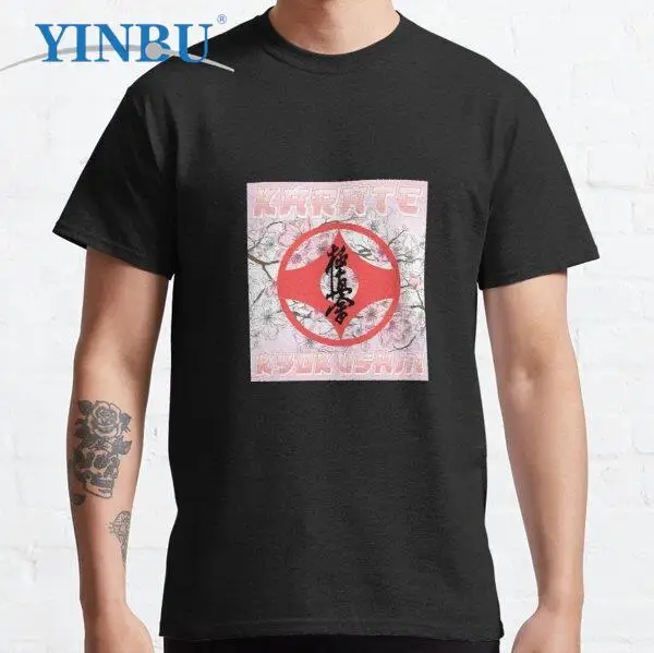 

Pink Karate Kyokushin Kanku Men's clothing anime graphic t shirts for men 2023 streetwear