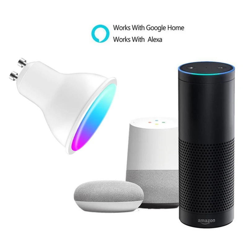 

Work With Alexa Google Home Dimmable Lamp Zigbee Smart Gu10 Light Bulb Voice Control Tuya Led Light Bulb Smart Home 100-240v