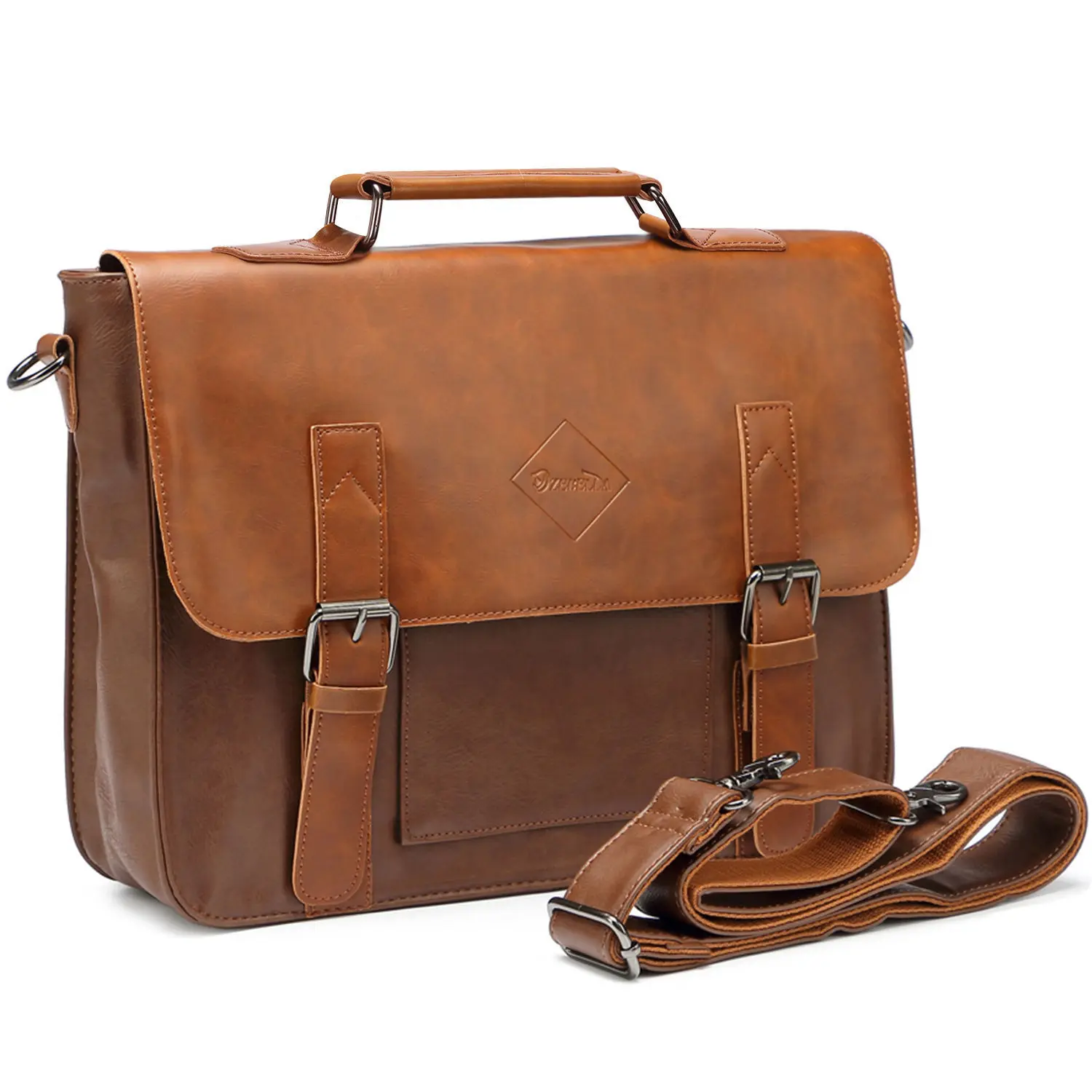 

Special clearance 2021 Brown British small bag portable Cambridge bag men's slung computer business commuter briefcase