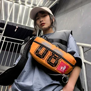 Пояс унисекс, сумка на пояс, большая вместительность, поясные сумки, карман для телефона, холщовая нагрудная сумка с буквенным принтом, сумка через плечо, кошелек