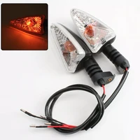1pair motorcycle turn signal light amber halogen lamp for triumph street triple r s 2008 2017 clean motorbike accessories