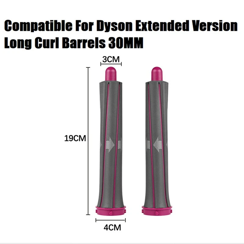 

1Pair Curling Barrels For Dyson Airwrap Styler Accessories Extended Version Long Curl Barrels Replacement Parts