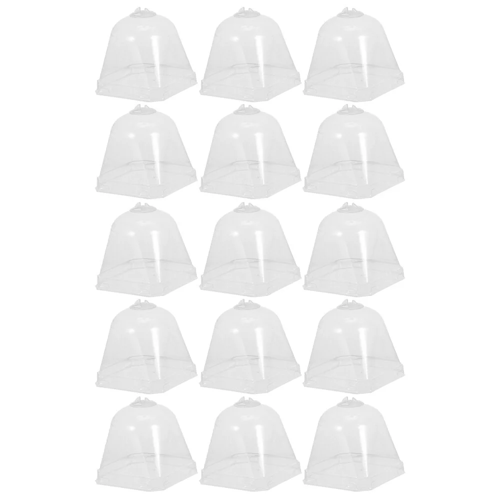 

15 Pcs Protective Bag Nursery Hood Plastic Containers Cloche Cover Mini Greenhouse Outdoor Gardening Tool Safety Mask