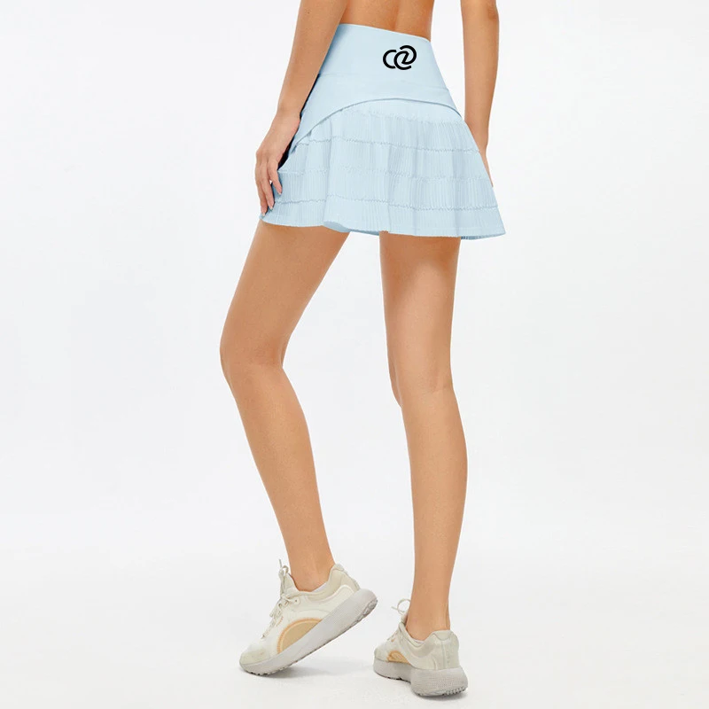 PGM - Women's high waisted pleated skirt, quick drying golf skirt, sunscreen, tight golf shorts with pockets