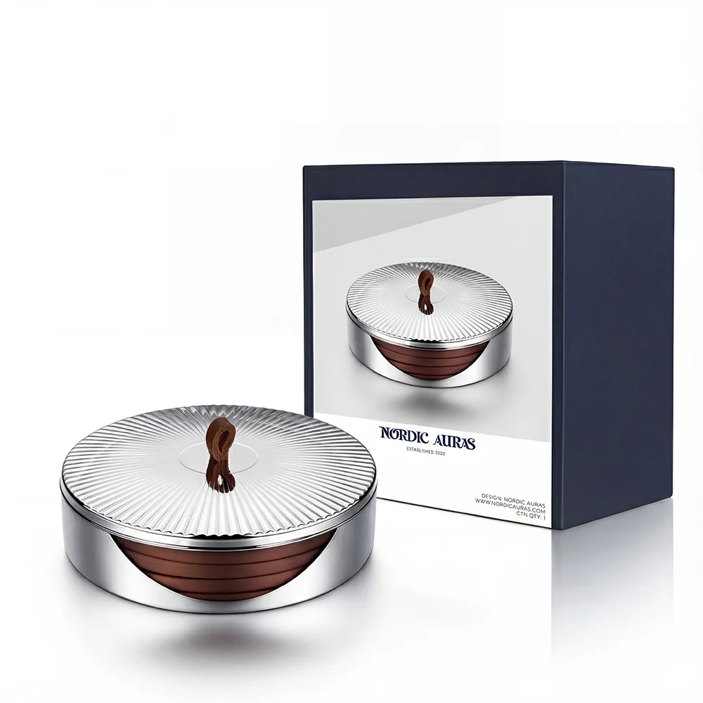 

4 шт. кожаные подставки PGY с контейнером из нержавеющей стали