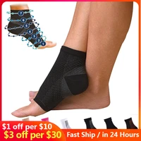 foot angel anti fatigue compression foot sleeve ankle support running cycle basketball sports socks outdoor men ankle brace sock