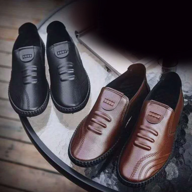 

Winter Shoes For Men Slip On Warm Fur Autumn Winter Sneakers Male Thicken Ankle Boots Chaussure Homme Mans Footwear