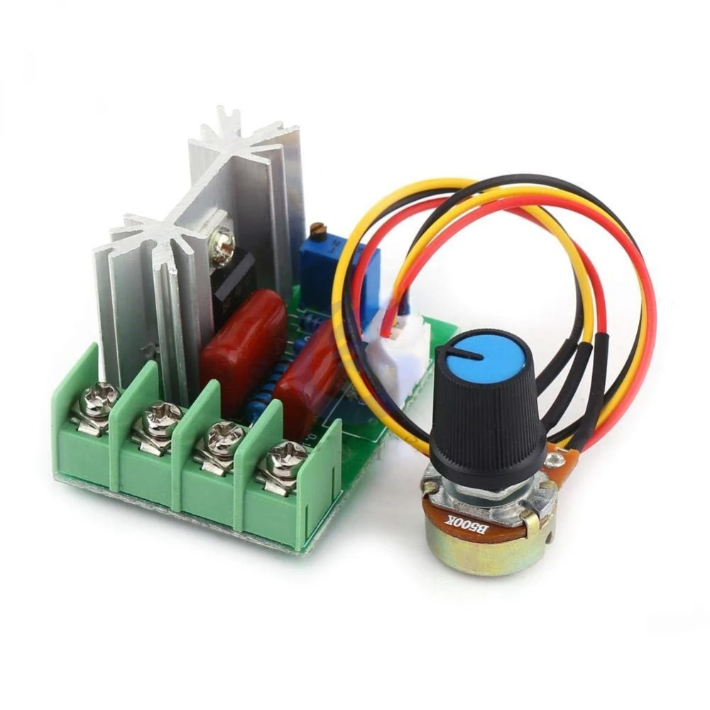 

2000W Voltage Regulator AC 220V SCR High Power Dimming Dimmer Motor Speed Controller Thermostat Electronics Voltage Regulator