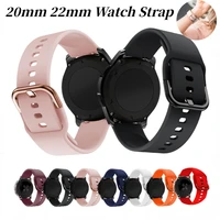 20mm 22mm silicone watch strap for samsung galaxy watch 43huawei watch 3gt2amazfit bipgtr bracelet belt for active 2 band