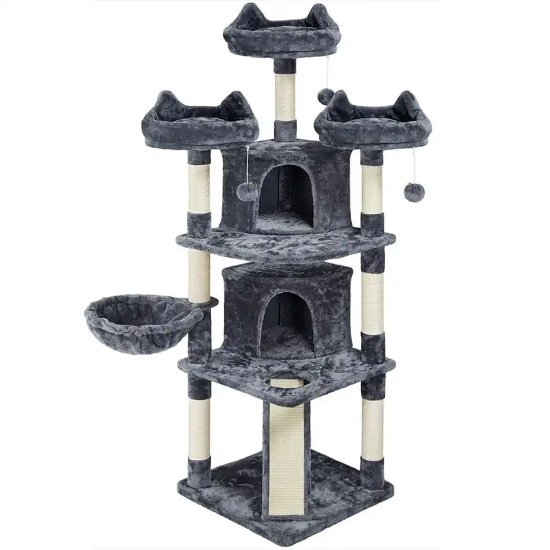 

Level Cat Tree Tower, Large, Dark Gray