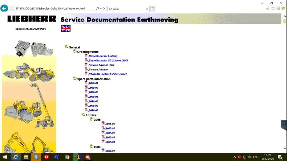 Офлайн-DVD Liebherr Lidos MIN — майнинг 2022г.