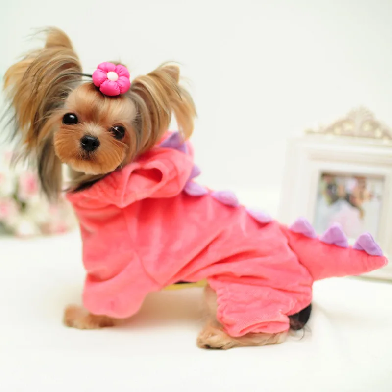 

Dog Clothes New Elastic Dinosaur Body Changing Clothes Soft Fabrics Autumn and Winter Dinosaur Four Legged Role Play Pet Clothes