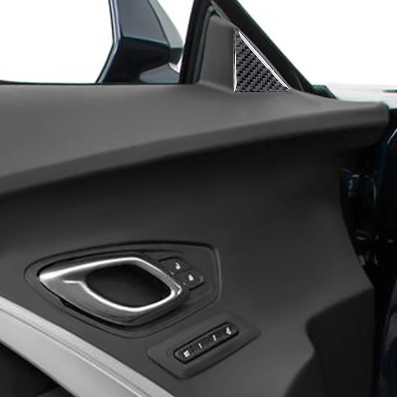 Декоративная наклейка на крышку передней двери стикер из углеродного волокна