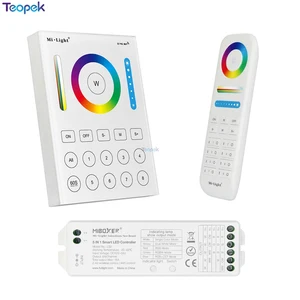 Miboxer 2,4G беспроводной 8-зонный FUT089 пульт дистанционного управленияB8 сенсорная панель; LS2 5 в 1 15 А контроллер для 12  24 В приглушенный RGBW RGB CCT Светодиодная лента
