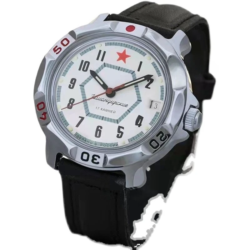 Фото Военные часы Red Star Military Commander Ручные механические часы Мужские часы Водонепроницаемые светящиеся часы для дайвинга №5