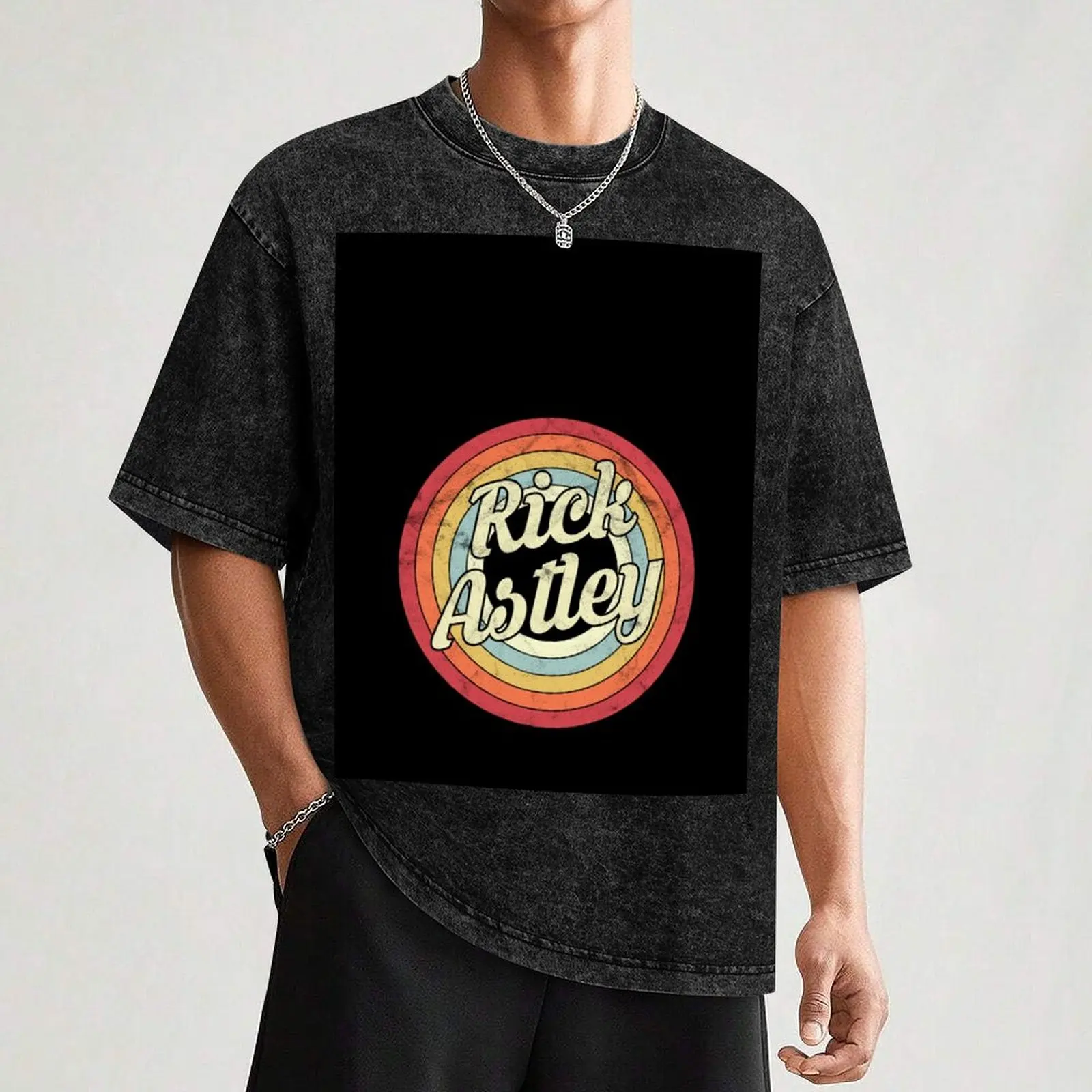 Футболка Rick Astley футболки с рисунком больших размеров мужская футболка