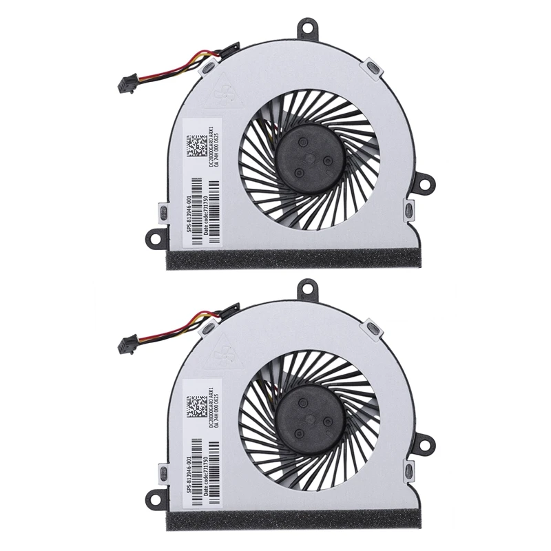 

2X Laptop Cpu Cooling Fan for Hp Notebook Hp 15-Ac 15-A 15-Af 250 G4 15-Ac121Tx 15-Ac121Dx 813946-001 Cooler Radiator