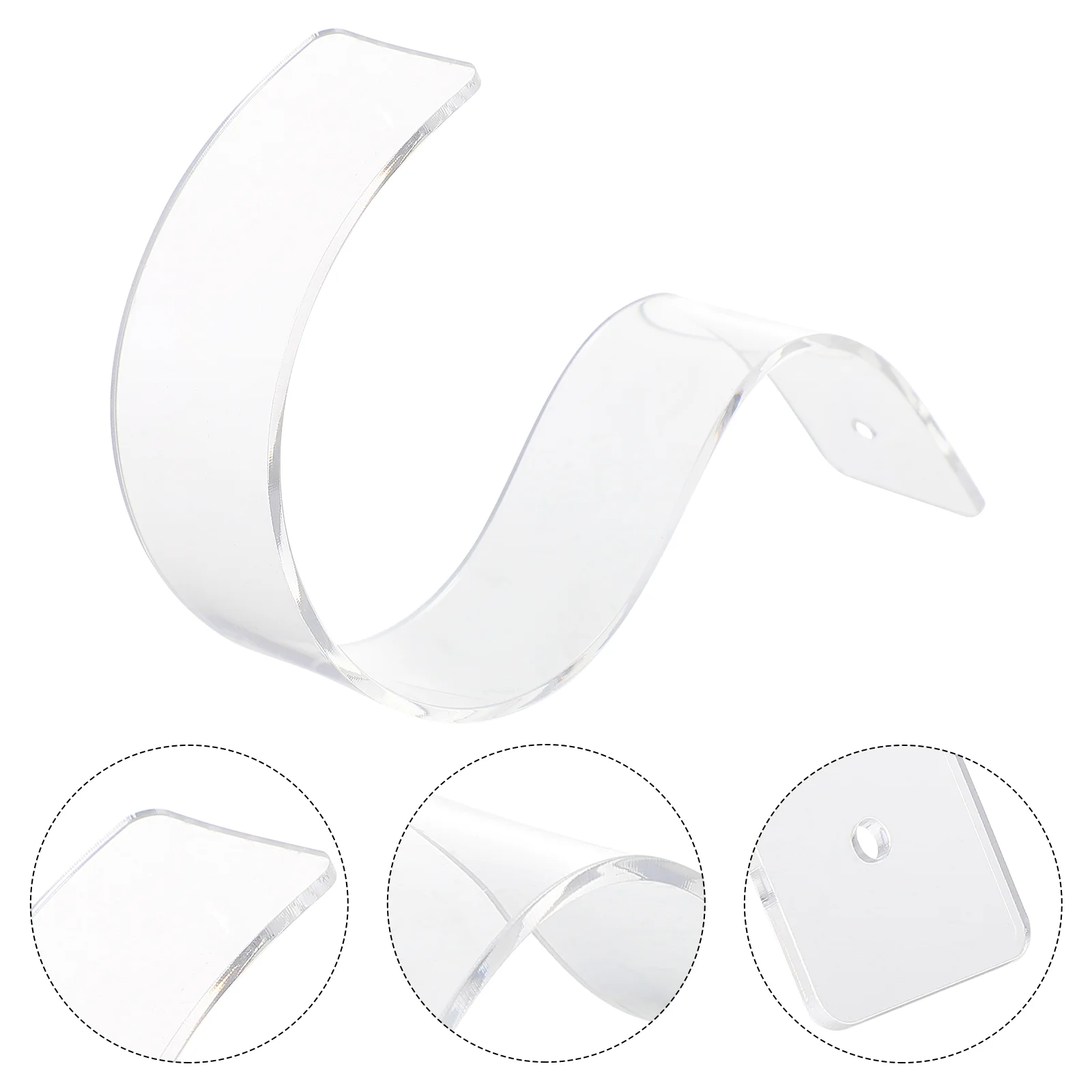 

Acrylic Belt Holder Display Stand Storage Rack Closet Organizer Clear Hangers Clothes
