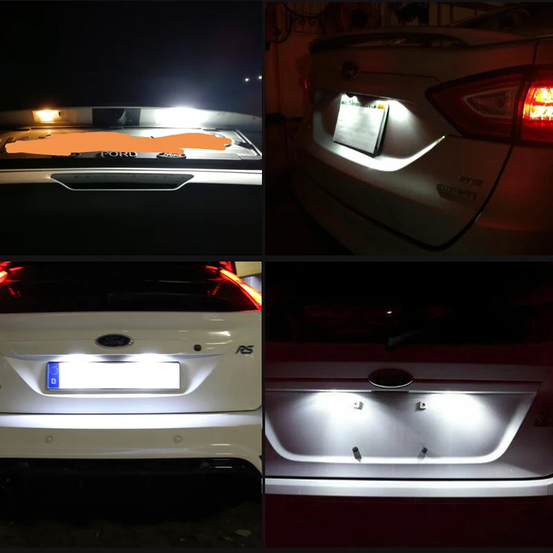 2 шт. лампы для номерного знака Ford Focus Mondeo Edge