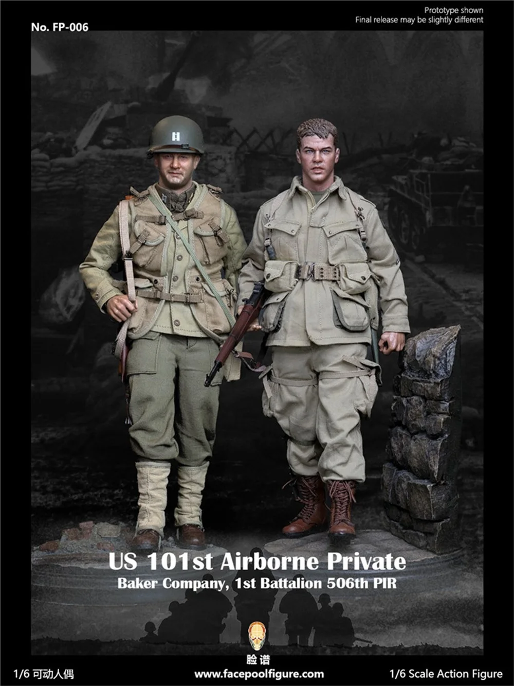 

Best Sell 1/6 Facepoolfigure FP006 WWII US 101st Airborne Private 1st Battalion Ryan Full Set Doll Figures Model For Fan Collect