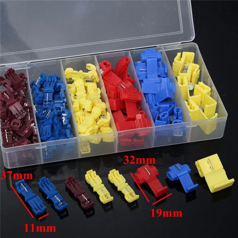 

Crimp Connector T-Tap Terminals Wire 30Pcs Accessories Ant Clips Attachment Cable Electrical Quick Splice Durable