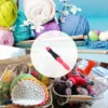Knit Crochet Hooks Rubber Crochet Kit 2mm To 10mm With 2 Brightness Modes 11 In 1 Crochet Supplies With Rubber Ergonomic Grip 4