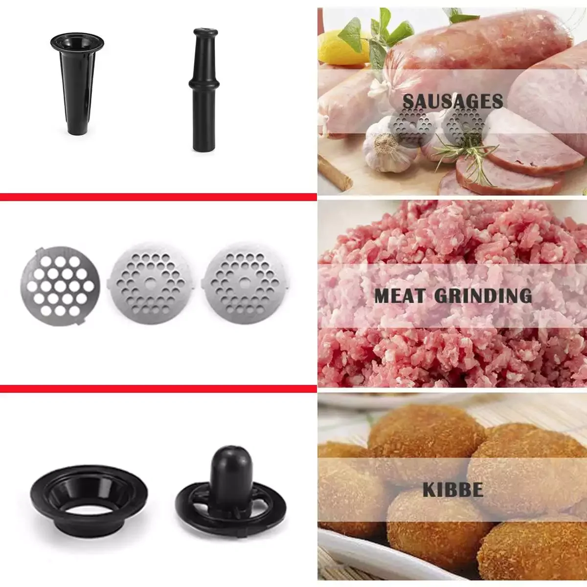 Электрическая мясорубка мощная электрическая из нержавеющей стали 3200 Вт