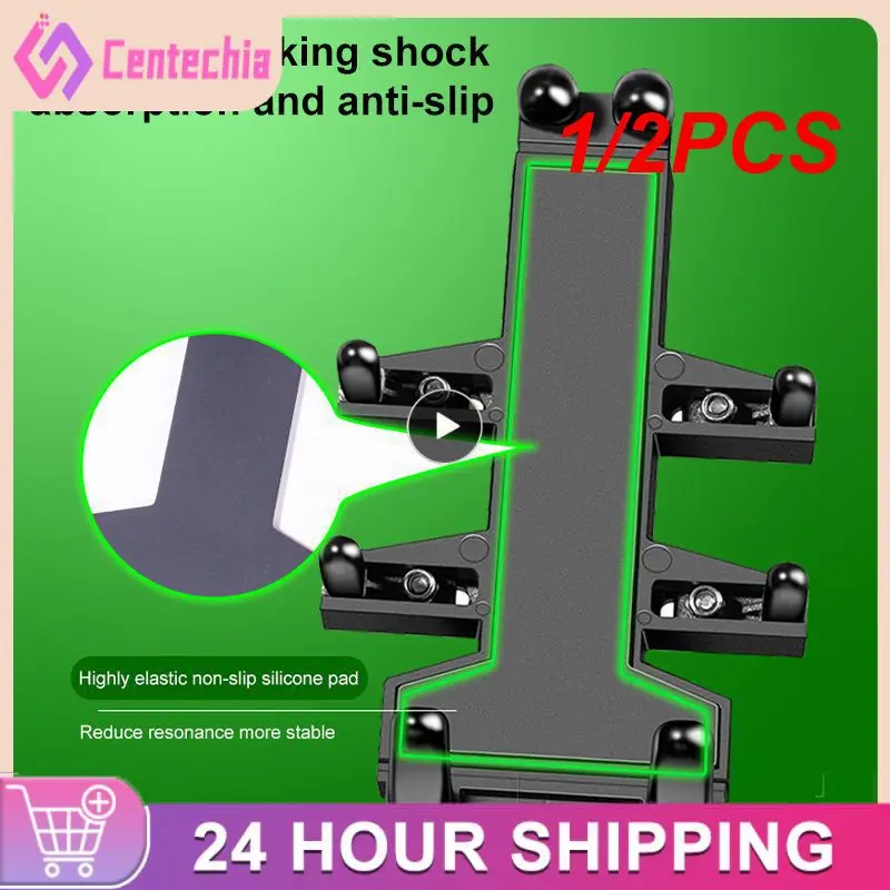 

1/2PCS Universal Motorcycle Bike Mobile Phone Holder Aluminum Riding Bracket GPS Mount Handlebar Side Mirror Stand