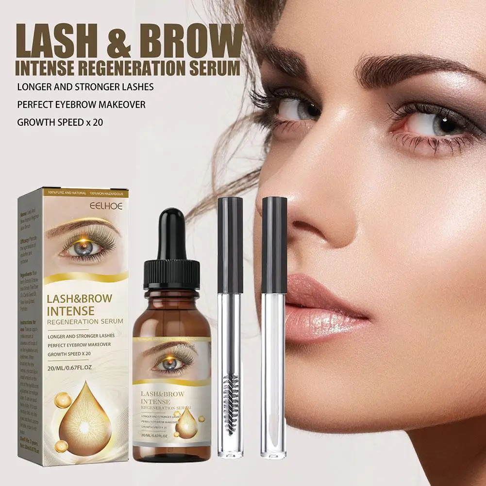 

20ml Fast Eyelash Growth Serum Eyebrow Enhancer Products Longer Fuller Thicker Lashes Eyelashes Enhancer Care For Men Women F7C1