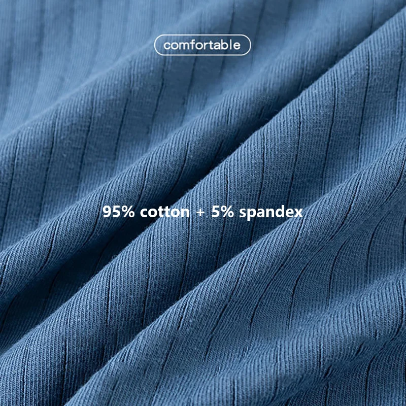 FK Cotton Mens Underwear Vertical Striped Boxer Black Sexy Shorts U Convex Pouch Underpant Soft Elastic Trunks Solid Boxers 4PCS