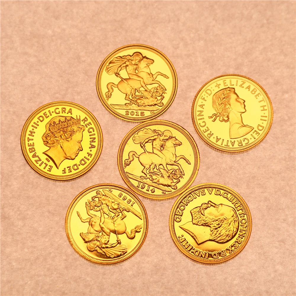 

Набор монет из латуни с позолотой