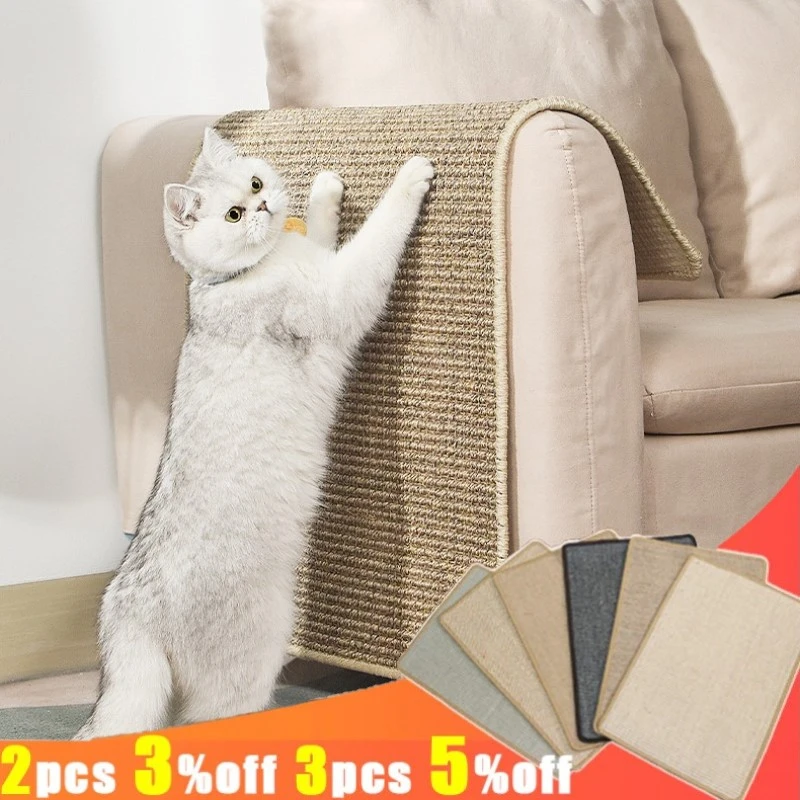 

Cat Scratcher Sisal Mat Board Cat bed Cat Scraper Cats Tree Protective Sisal Mat for Cats to Keep Your Furniture Safe