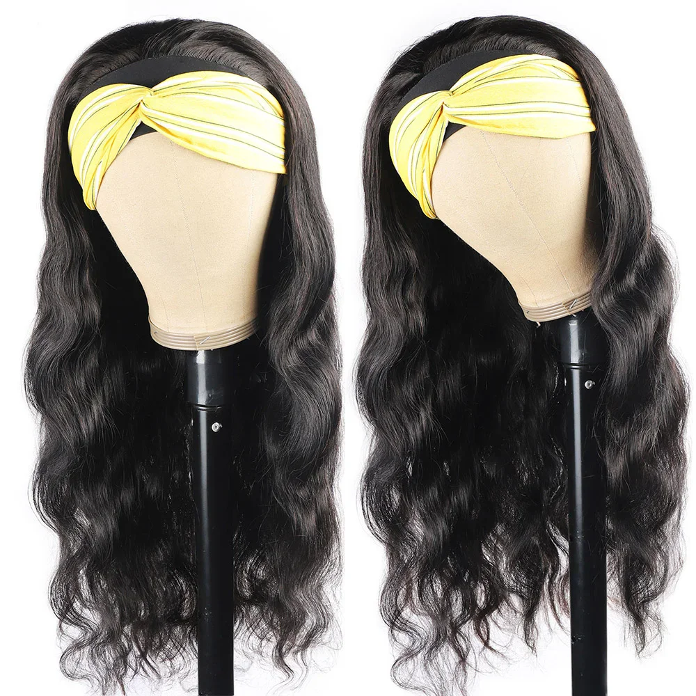 Бразильский парик Easy Go Body Wave 100% человеческие волосы средняя длина средний размер