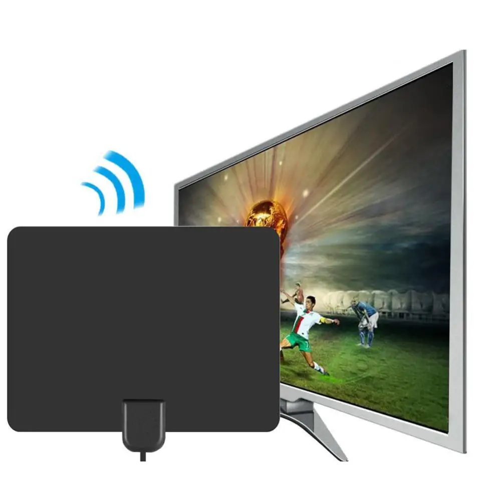 

960 Miles TV Aerial Indoor Amplified Digital HDTV Antenna With 4K UHD 1080P DVB-T Freeview TV For Local Channel Broadcast