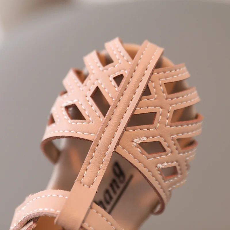 Сандалии Детские с открытым носком босоножки для принцесс мягкая подошва