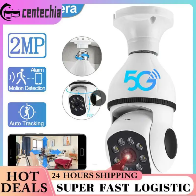 

4x Digital Zoom E27 Bulb Camera Automatic Human Tracking Wifi Surveillance Camera 1080p Spotlight Night Vision Smart Home