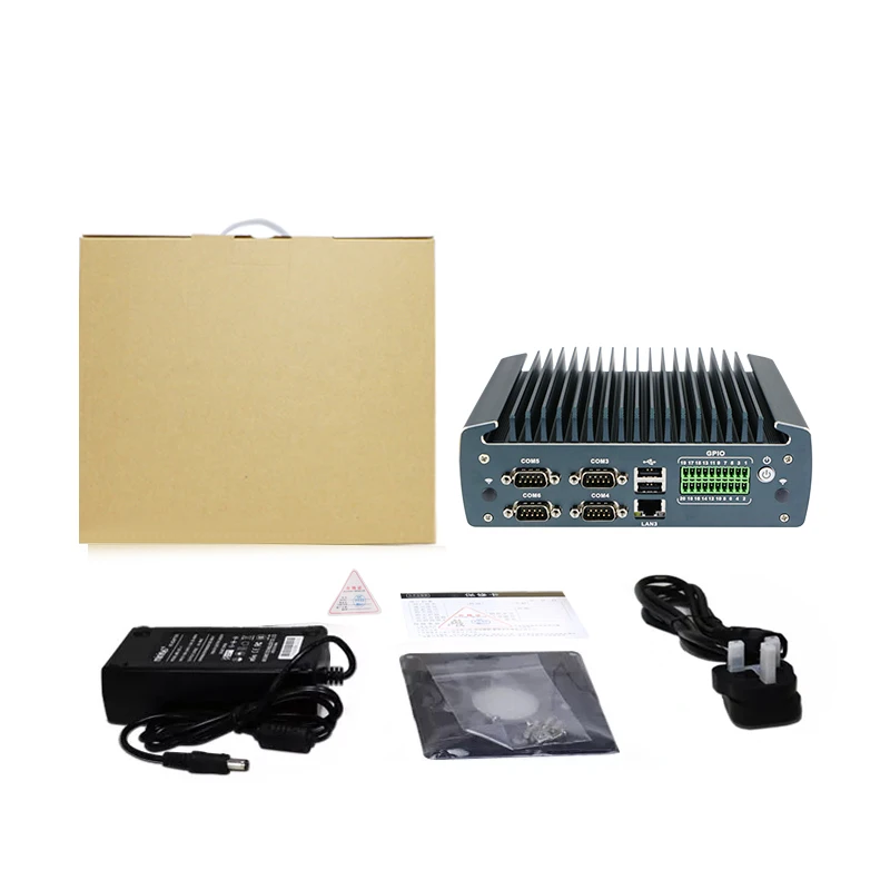 Yanling J6412 промышленный встроенный боксерский ПК 3 Intel 2.5G Lan 1 * Mini PCIE с поддержкой 4G 5G