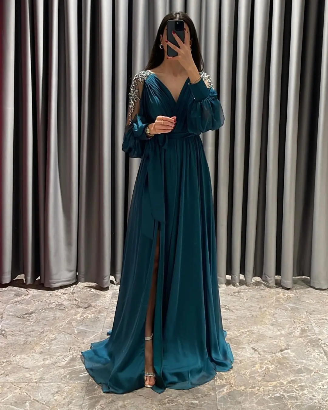 

Sayulita Vestidos De Fiesta Elegantes Para Mujer 2023 платья для выпускного вечера V-образный вырез юбка вечерние платья а-силуэта
