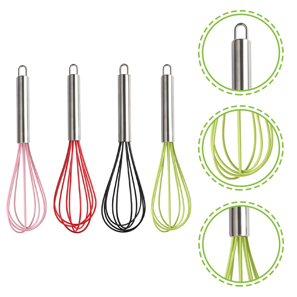 

4Pcs Handheld Egg Mixer Manual Egg Whisk Creative Egg Mixer Egg Mixing Tool Kitchen Tool