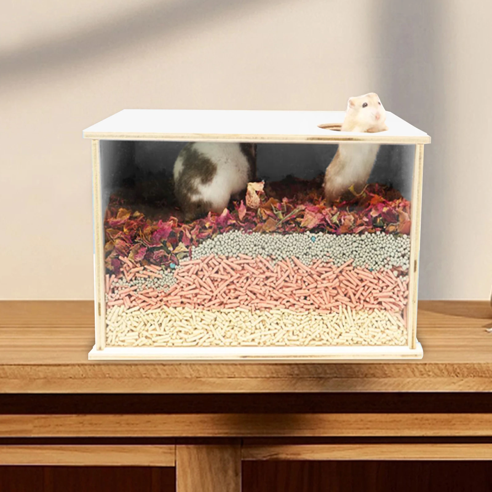 Деревянная коробка для копания хомяка спокойная марка большой размер играющая в